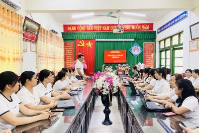 CHI BỘ TRƯỜNG TIỂU HỌC HẢI MINH TỔ CHỨC SINH HOẠT THÁNG 6/2026