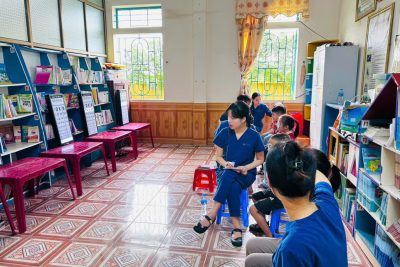 TRƯỜNG TIỂU HỌC HẢI MINH PHỐI HỢP TỔ CHỨC KHÁM MẮT MIỄN PHÍ CHO HỌC SINH
